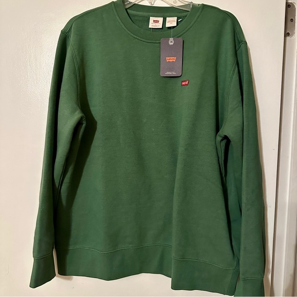 New Levi’s crewneck sweatshirt green men’s L - Picture 1 of 7